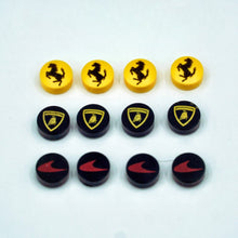 4pcs 98138 1x1 round glossy panel Ferrari McLaren Lamborghini printed car logo