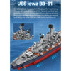 2198PCS Amazing USS Iowa (BB-61) Battleship