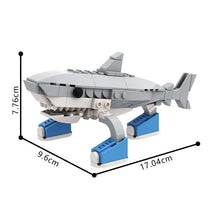 (Gobricks version) 112pcs MOC AI Brain Decaying Animals-Shark