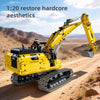 1246pcs JIESTAR Full-Function Tracked Excavator (WIth Remote Control)