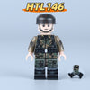 HTL142-146 WWII Air Force Camouflage Paratrooper Minifigures