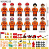 M8253 M8120 80529A Blue Sky Fire and Rescue Team Minifigures