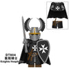 DT8901  medieval series Crusader Teutonic Hospital Heavily Armored Knight Minifigures