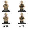 AP11-14 World War II war correspondents and soldiers minifigures