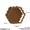 PJ1001-1008 hexagonal honeycomb building block display stand Minifigures