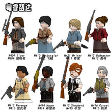 N409-416 American Western Cowboy minifigures
