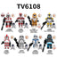 TV6108 Star Wars Series Fox Gamble Commander Clone Minifigures