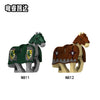 N811-812 Medieval Castle Green Dragon Wolf Knight War Horse Minifigures