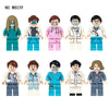 M8001 M8039 M8074 M8115 Professional Doctor Minifigures