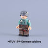 MTUV119-MTUV122 World War II foreign legion soldiers Minifigures