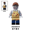 DD8841-8848 Eat too full series wheat uncle Ken master fat white soldier red pig Minifigures