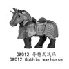 DW007-012 Medieval series Gothic warhorse Minifigures