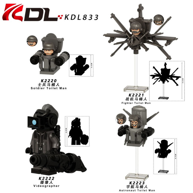 KDL833 Skibidi Toilet series Minifigures – Joy Bricks