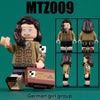 MTZ008-011 World War II Navy Young Soldiers, Militia Maiden Minifigures