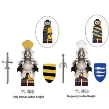 YL003-004 Medieval Holy Roman Burgundian Noble Knights Minifigures