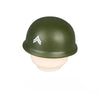 WWII US Army Officer Soldier Minifigure Helmet Weapon 5PCS