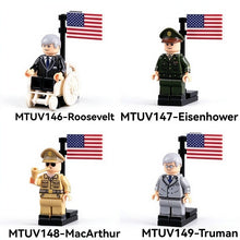 MTUV146-MTUV149 World War II History American Military Figure President General Minifigures