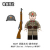 N667-670 World War II military Soviet infantry Minifigures