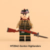 MTZ039-MTZ042 British machine-gunner cavalryman, World War I Minifigures