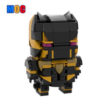 (Gobricks version) 207pcs MOC-208410 Marvel Rivals - Black Panther Brickheadz