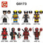 G0173 Super heroes series Deadpool & Wolverine minifigures