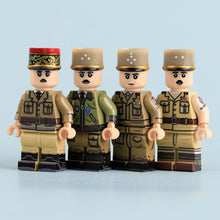 MTUV134-MTUV137 French De Gaulle UV Soldier Minifigures