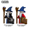 N843-844 Medieval-style Red-Robed and Blue-Robed Mages Minifigures