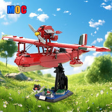 (Gobricks version) 2338pcs MOC Red Pig aircraft Savoia S21