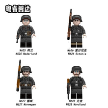 N625-628 World War II Foreign Legion soldier minifigure