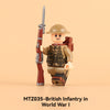 MTZ035-MTZ038 British Army in World War I Minifigures