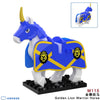 M115-120 Medieval series ancient scorpion mount armored warhorse Minifigures