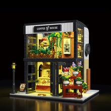 1454pcs XMORK 031066 Flower Coffee House (with lighting accessories)