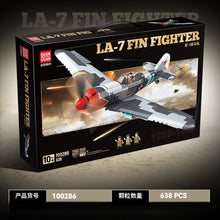 638pcs QUANGUAN 100286 LA-7 FIN FIGHTER