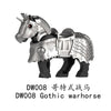 DW007-012 Medieval series Gothic warhorse Minifigures