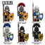 N845-850 Castle Faction Series: Knights of the Raven, White Horse, and Black Snake Minifigures