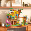823pcs JIESTAR JJ9225 Rock Climbing Treehouse