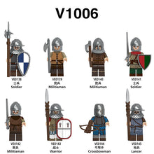 V1006 medieval castle series militia warriors Minifigures