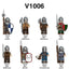 V1006 medieval castle series militia warriors Minifigures
