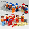 M8123 M1815 M8103 M8064 M1816 Urban construction workers minifigures