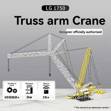 12294pcs Ubricks LG1750 Lattice boom crane