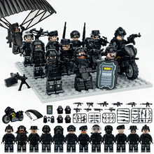 M8162 Russian Special Police Motorcycle Parachute Police Dog Minifigures