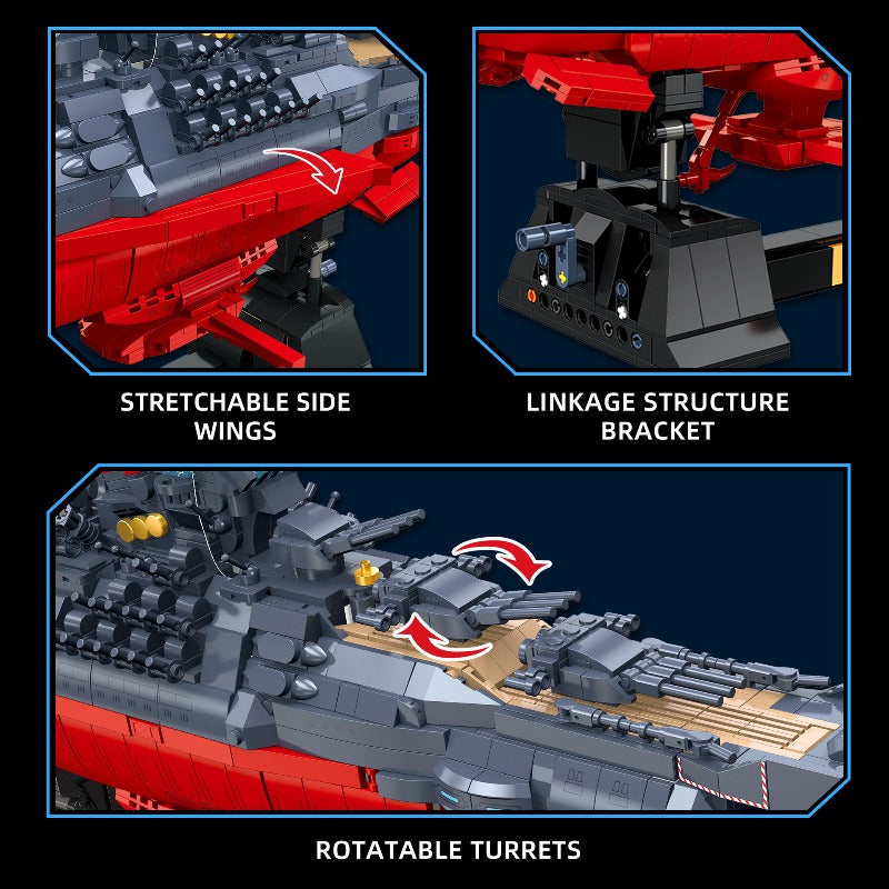 2465pcs JIESTAR JJ58278 Space Battleship Yamato – Joy Bricks