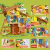 823pcs JIESTAR JJ9225 Rock Climbing Treehouse