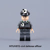 MTUV071-074 World War II historical military minifigures, firefighters, railway engineers
