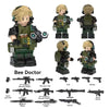 YZ00116B- YZ00127B Operation Delta Force (with black weapon fragments) - Military Special Forces Minifigures