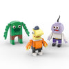 204PCS MOC Smiling Friends（glep、pim、charlie、alan、Mr Frog）