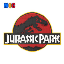 (Gobricks version) 1107pcs MOC-211353 Jurassic Park Logo Wall Display