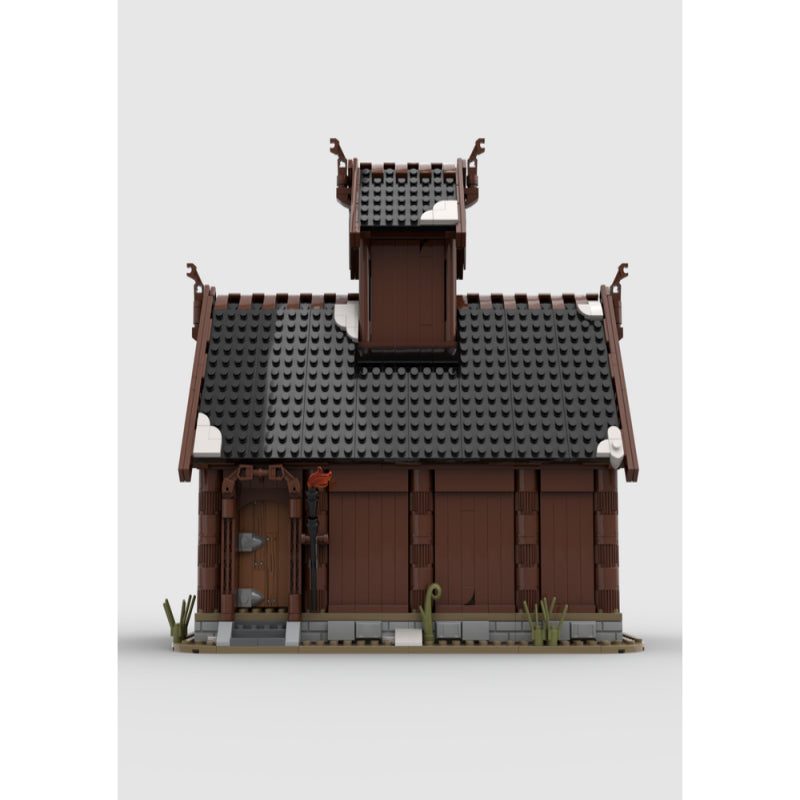 ZITIANYOUBUILD MOC-104429 The Viking God House 1012 pièces Set Cadeau ZITIANYOUBUILD MOC-104429 The Viking God House 1012 pièces Set Cadeau