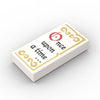 PARTS 3069 1x2 Flat Tile Printed Part 5PCS