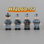 HTL068-071 World War II Air Force Officers Field Units minifigure